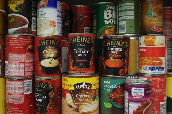 Collecting Tinned Food for a Local Charity