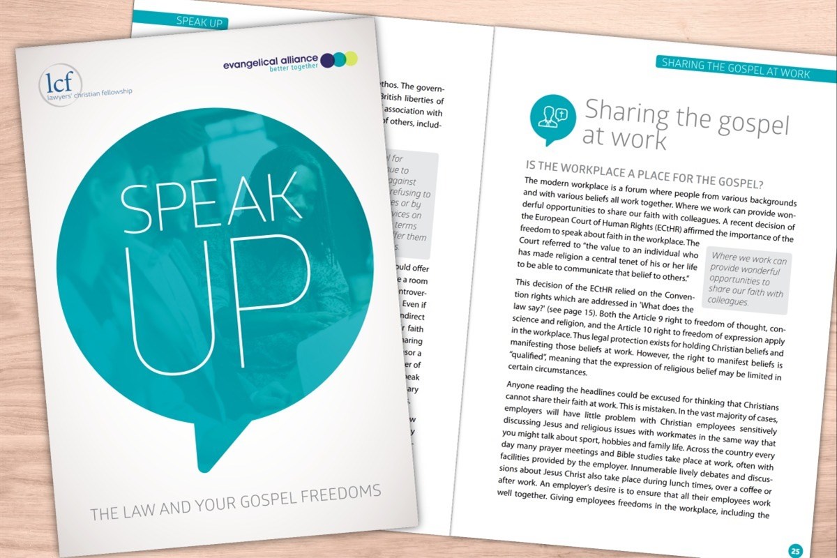 Speak Up booklet